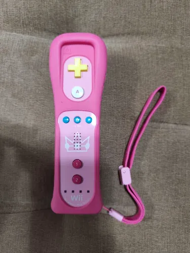 Wii Remote Motion Plus Inside - Edição Especial Peach - Original Nintendo