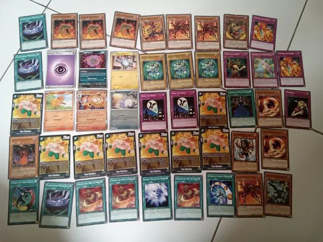 Cartas de pokemon, yugioh e tenshinham , apenas trocas 