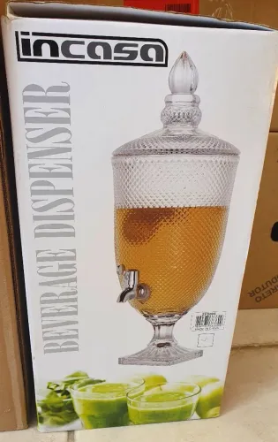 Dispenser vidro 5l INCASA Semi Novo