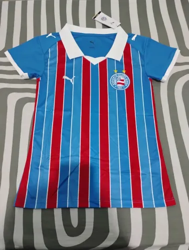 CAMISA BAHIA FEMININA BABYLOOK TRICOLOR 26/27