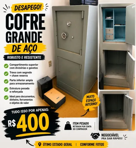 ? COFRE GRANDE - DESAPEGO / PRECISA SAIR
