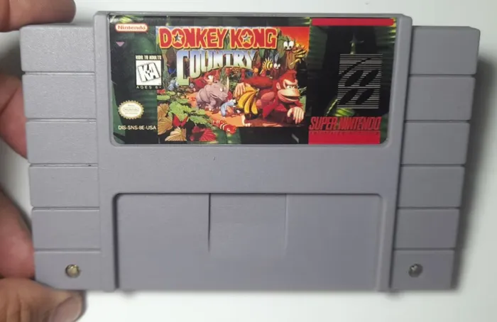 Donkey kong cartucho fita super nintendo snes