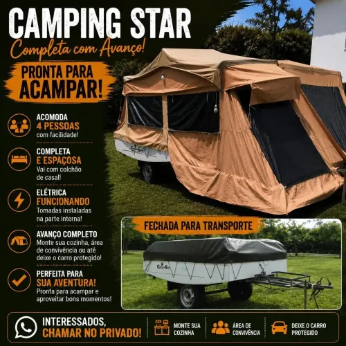Camping Star zerada com avanço
