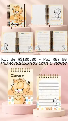 Kit Encadernação Garfield