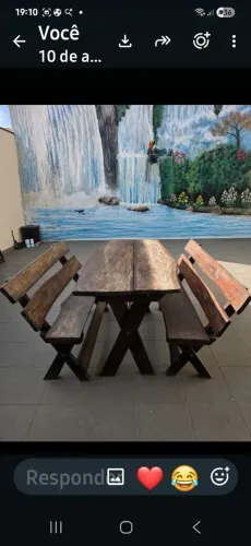 MESA RÚSTICA 1,30 X 0,80