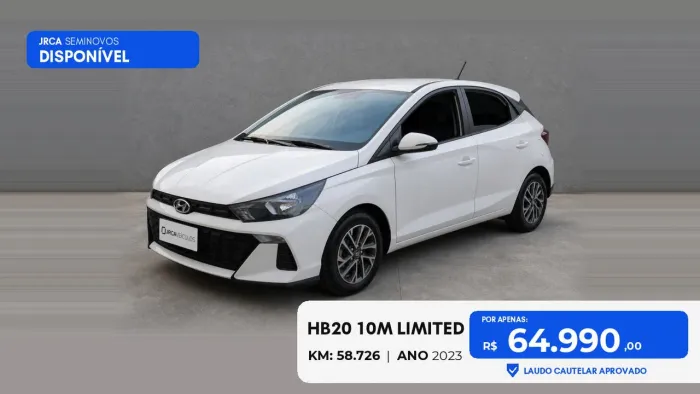 Hyundai HB20 Limited 1.0 Flex 12V Mec. 2023