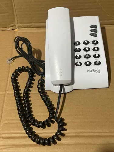 Telefone com fio Intelbras modelo Pleno cor branco 