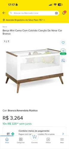 Berço com colchão