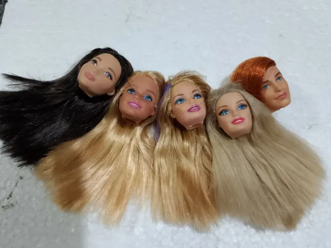 Lote de cabeças Mattel