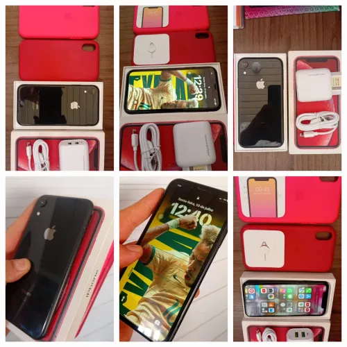 Iphone XR. Completo. Carregador turbo novo.