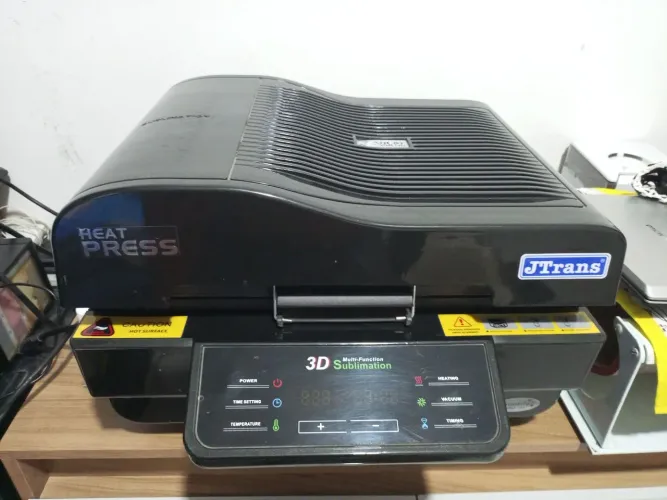 Prensa Térmica 3D de Sublimação a Vácuo