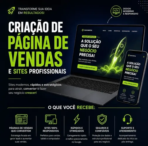 Criação de site e páginas