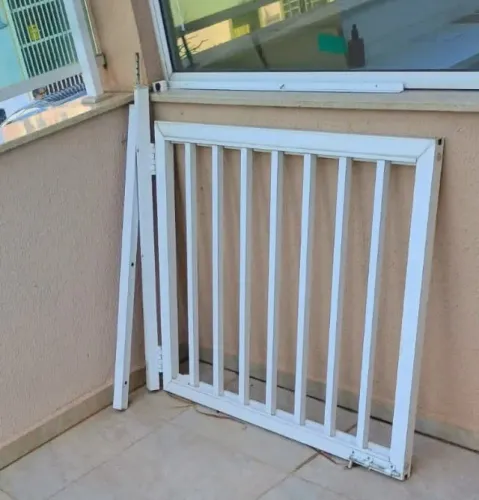 Grade em Alumínio branco 1,10m