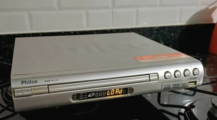 dvd player philco.<br>R$ 76