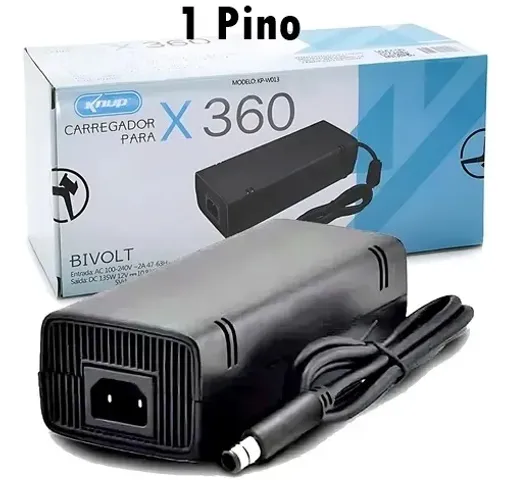 Fonte Para Xbox 360 Super Slim 1 Pino Bivolt, promoção