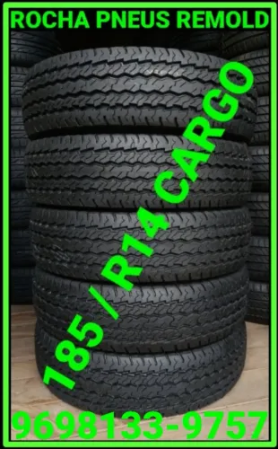 Pneus Remold 185 / R14 C 8 LONAS Kombi R$ 350,00