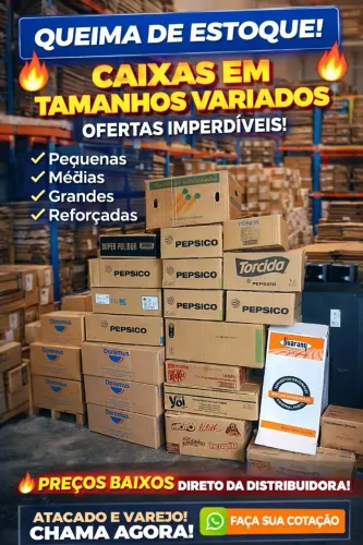 Caixas de papelao no lote em oferta 