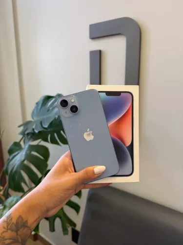 iPhone 14 128GB Azul Seminovo/ Loja Física 