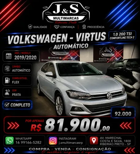 Volkswagen Virtus Comfort. 200 TSI 1.0 Flex 12V AUT 2020