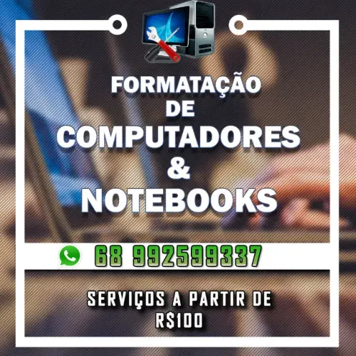 Formatação de Notebooks e Computadores