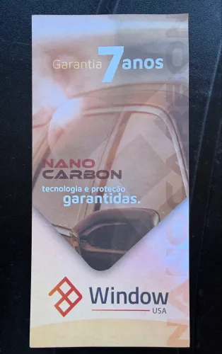 Película fumê nano carbono window film 