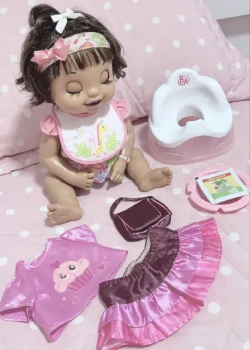 baby alive hora do troninho morena