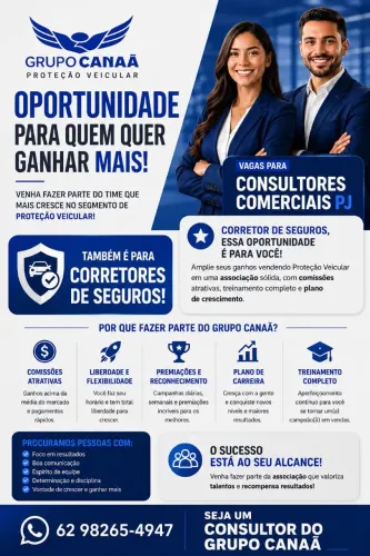 Contrata se consultores com ou sem experiência!