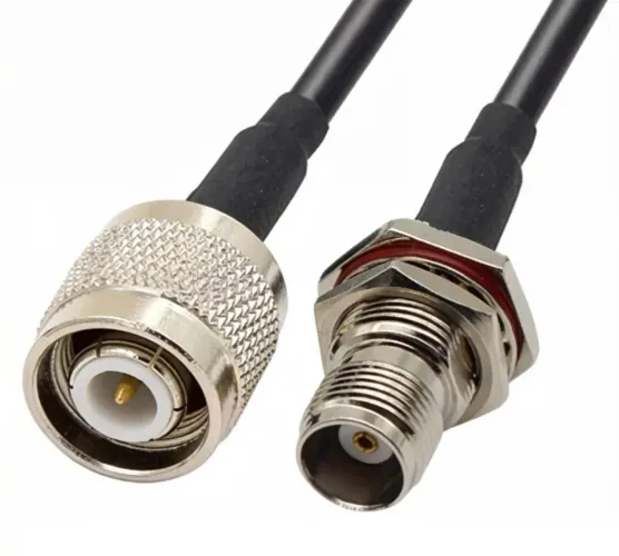Cabo Adaptador Tnc Fêmea / Tnc Macho Rg58 P/ Telefone Rural