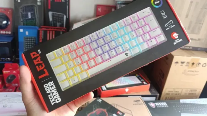 NINJA LEAP TECLADO MECANICO SWITCH AZUL 