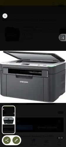 Impressora Samsung SX 3200. Usada de toner