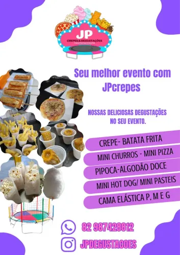 Crepe e comidas para festa e eventos 