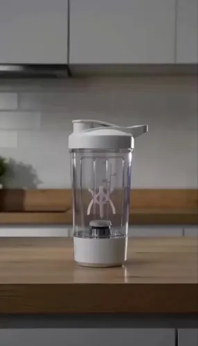 Coqueteleira Elétrica Portátil Recarregável Usb 400 Ml Branc Branco