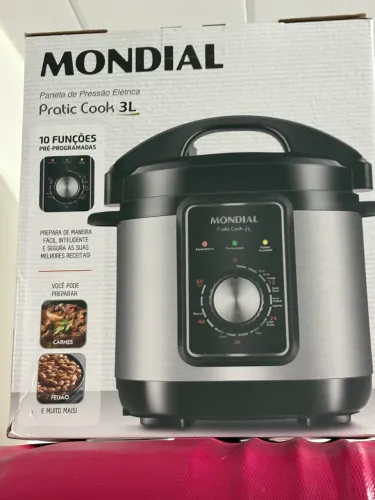 PANELA DE PRESSÃO ELÉTRICA MONDIAL - PRATICIDADE E SEGURANÇA NA SUA COZINHA! 