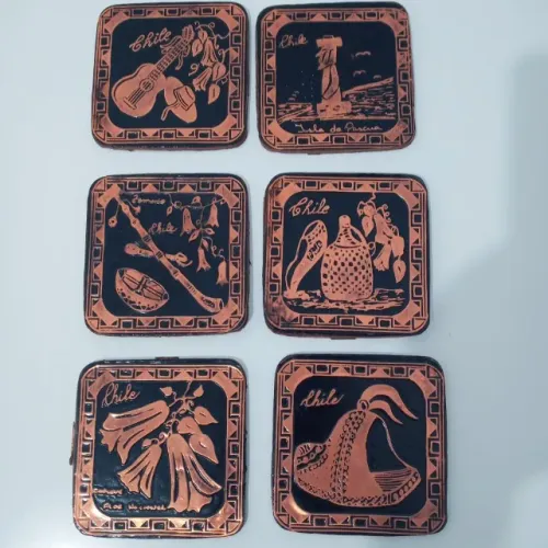 Antigo Porta Copos importado Chileno anos 70 Linda Peça de Coleção.