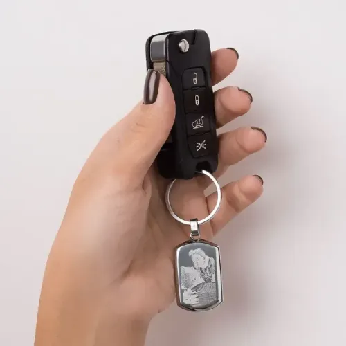 Chaveiros em aco Inox Personalizado com foto ou nome