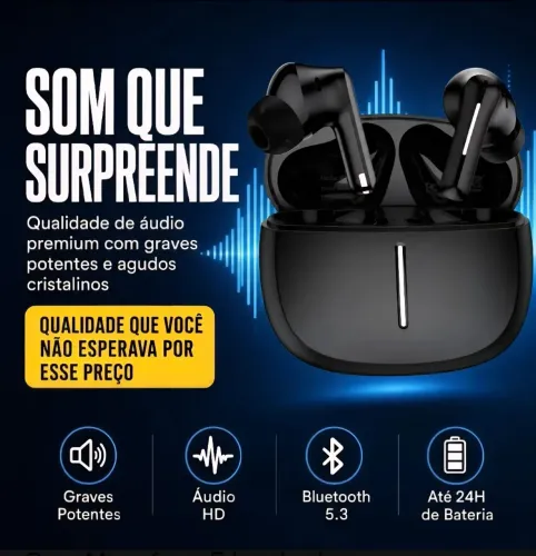Fone bluetooth BlackUltra S80