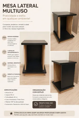 MESA LATERAL MULTIUSO