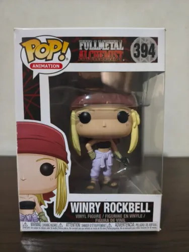 Funko Pop Winry Rockbell 394 Caixa com Detalhes Fullmetal Alchemist