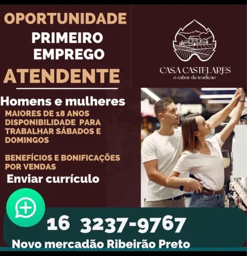 Contrata- se atendente