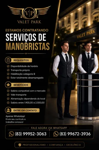 serviço de manobrista
