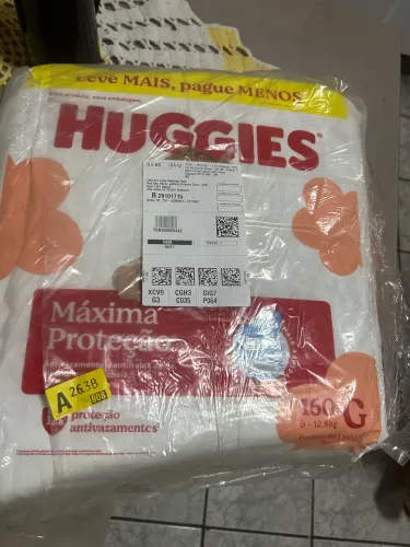 Fralda Huggies máxima proteção 