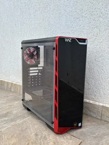 Gabinete Gamer Micro ATX com 4 Fans e Lateral Transparente