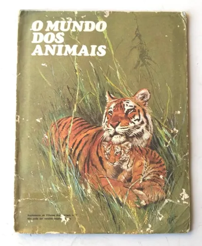 Colecionável - Álbum De Figurinhas - O Mundo Dos Animais - Incompleto - 1973