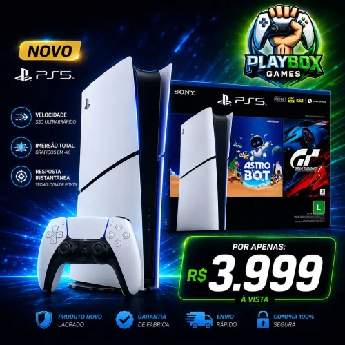 Playstation 5 slim NOVO LACRADO