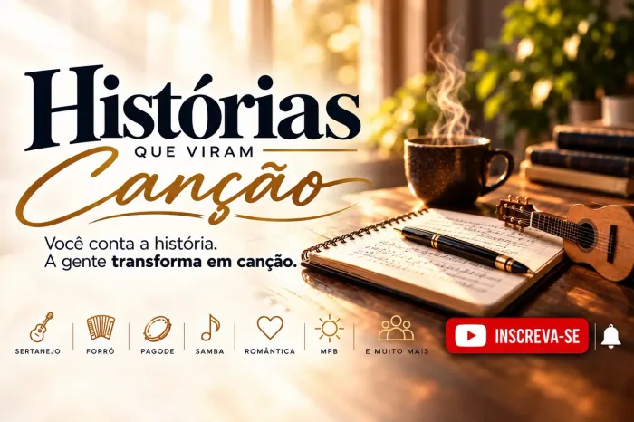 Música personalizada a partir de sua história só 49,90
