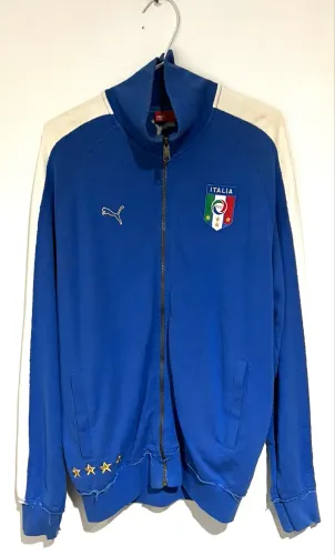 Jaqueta masculina azul Puma Itália tam M
