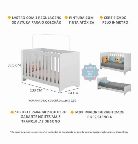Berço com colchão