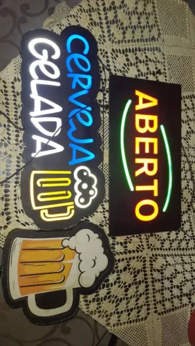 LETREIROS LED <br>Perfeitos para bar, adega, conveniência ou área gourmet ?