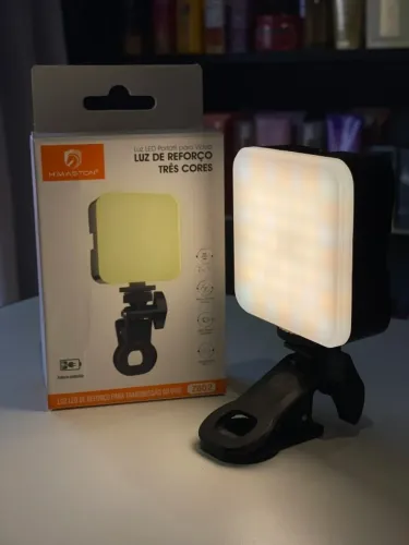 Luz Led De Reforço Portátil Com 3 Tons De Branco,Para Realçar Suas Fotos e Vídeos