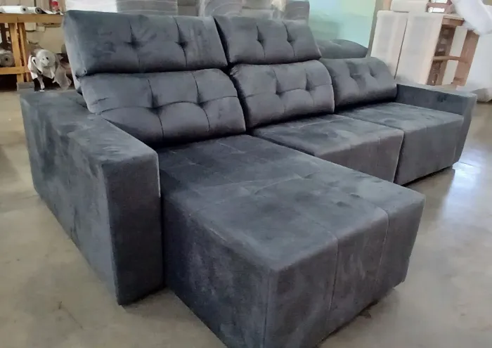 Sofá retrátil e reclinável 2.80mts